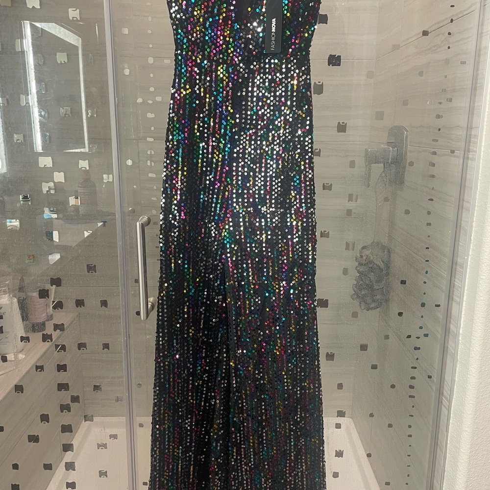 Multicolor Sequin Jumpsuit